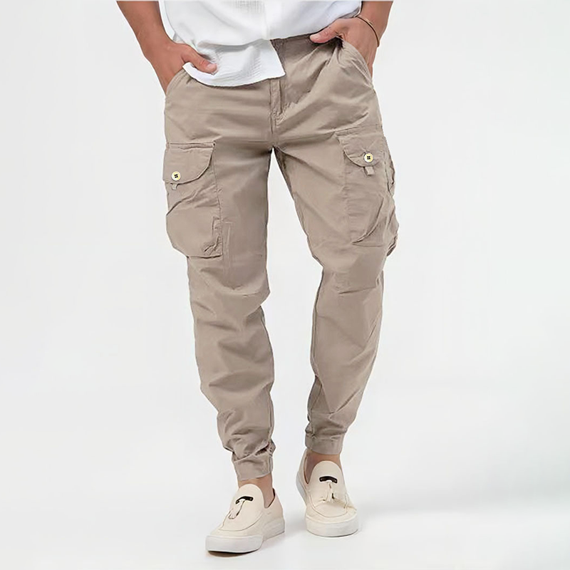 Men's Tactical Cargo Jogger Pants Multi-Pocket Relaxed Fit Versatile Everyday Wear