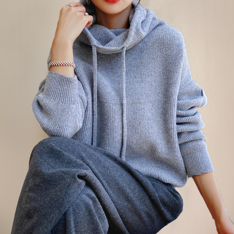 Women's Chic Layered Sweater Long-Sleeve Crew Neck Casual Everyday Wear