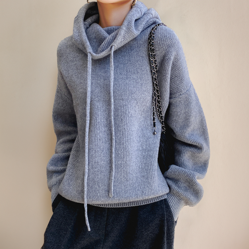 Women's Chic Layered Sweater Long-Sleeve Crew Neck Casual Everyday Wear