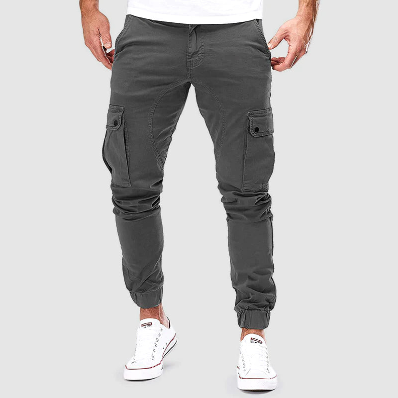Men's Cargo Jogger Pants Relaxed Fit Utility Style Everyday Casual