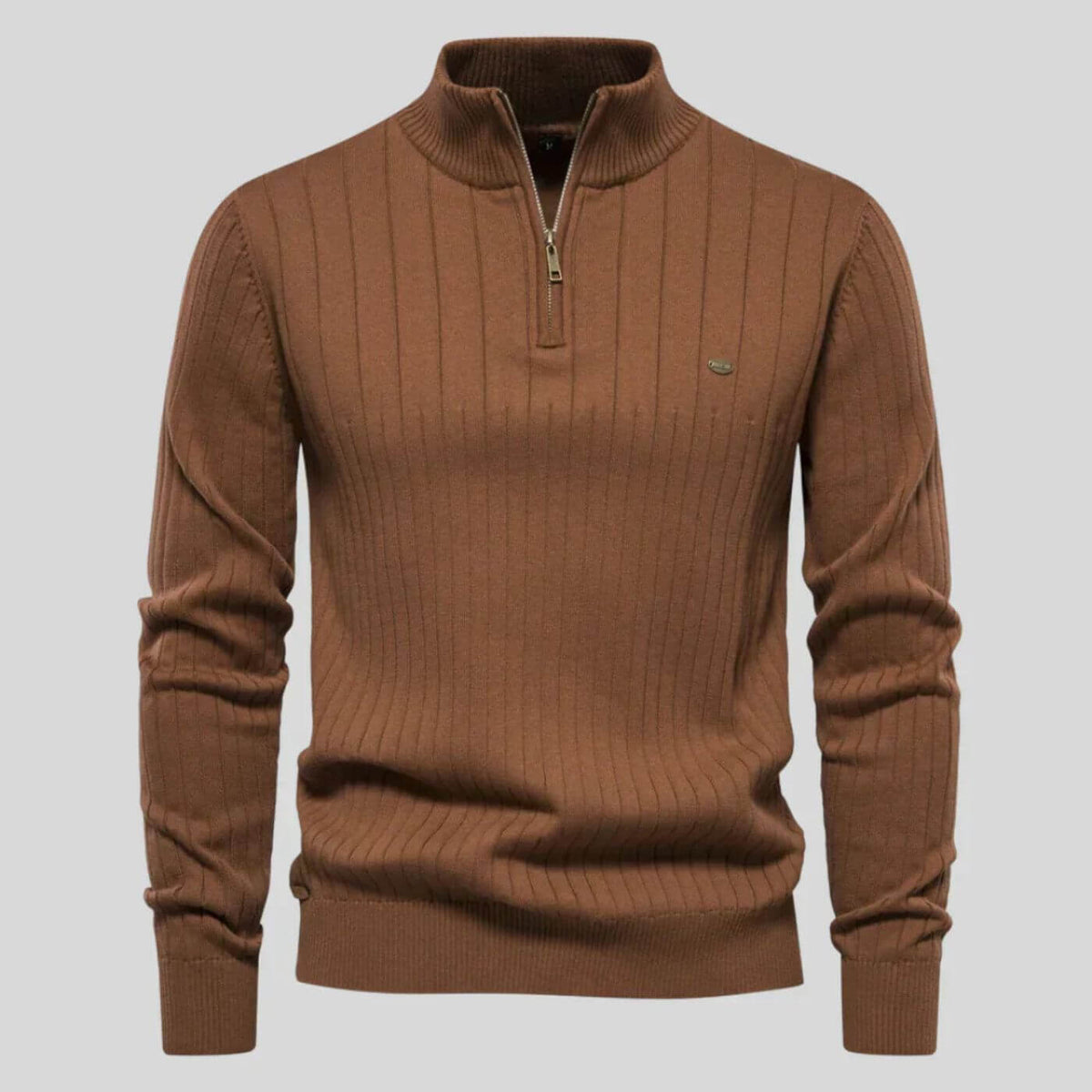 Men's Half-Zip Sweater Relaxed Fit Long Sleeve Casual Layering Everyday