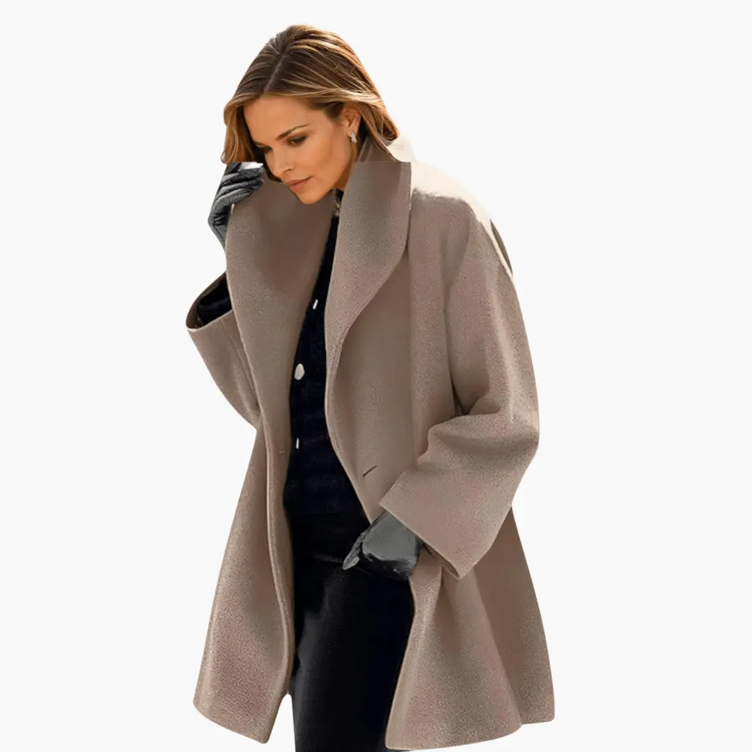 Women's Elegant Everyday Jacket Wide Collar Relaxed Fit Layering Casual