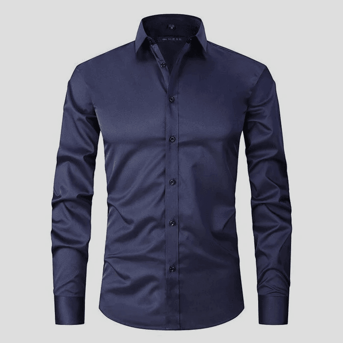 Men's Button-Up Shirt Classic Fit Long Sleeve Collared Casual Everyday