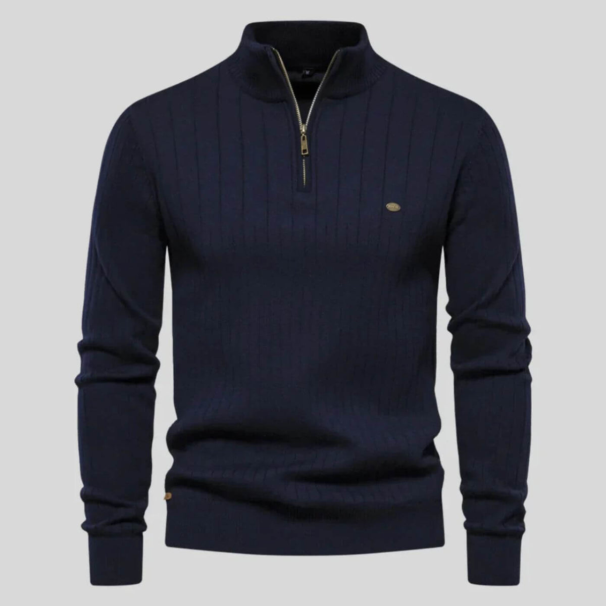 Men's Half-Zip Sweater Relaxed Fit Long Sleeve Casual Layering Everyday