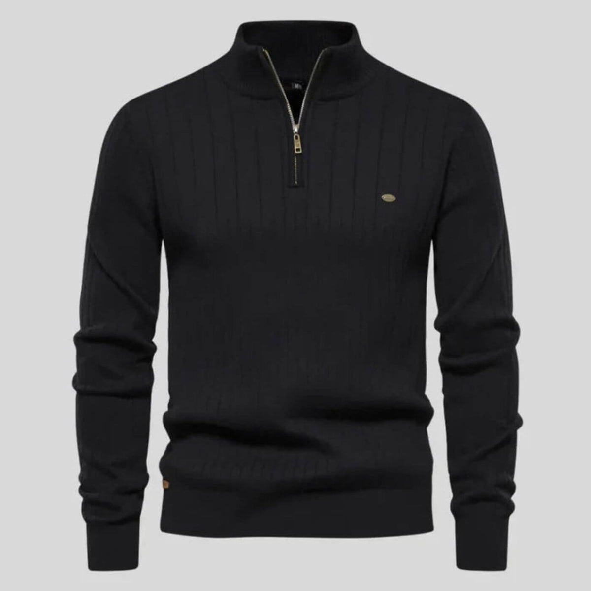 Men's Half-Zip Sweater Relaxed Fit Long Sleeve Casual Layering Everyday