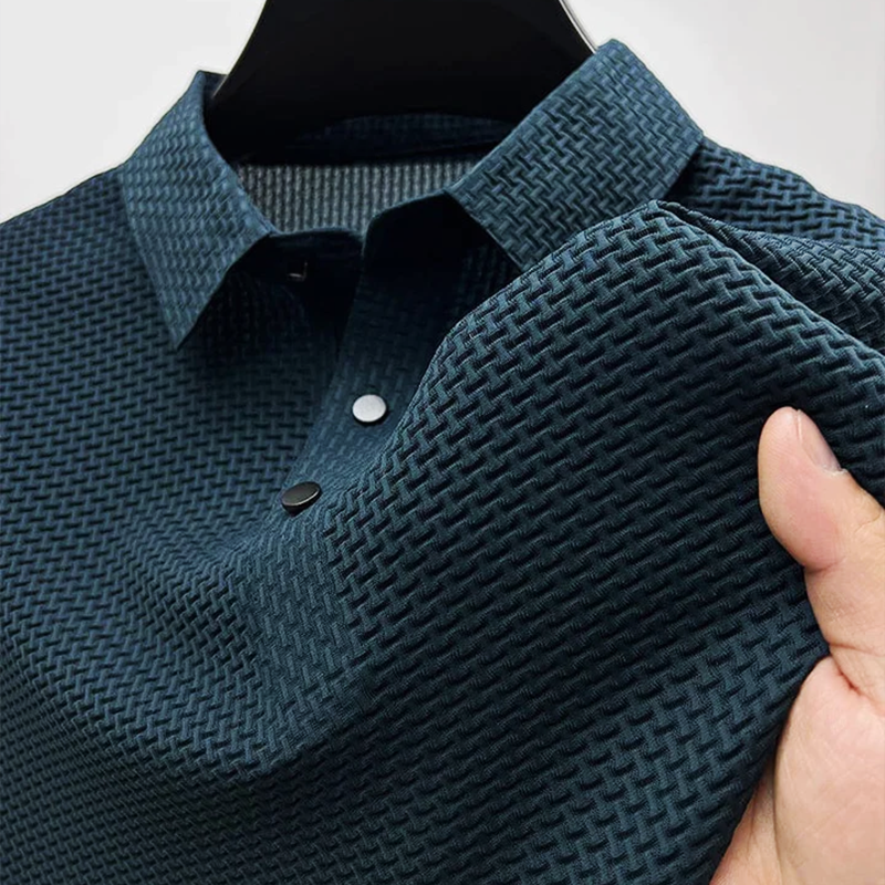 Men's Casual Polo Shirt Short-Sleeve Collared Versatile Everyday Wear