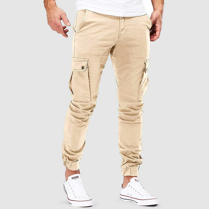 Men's Cargo Jogger Pants Relaxed Fit Utility Style Everyday Casual