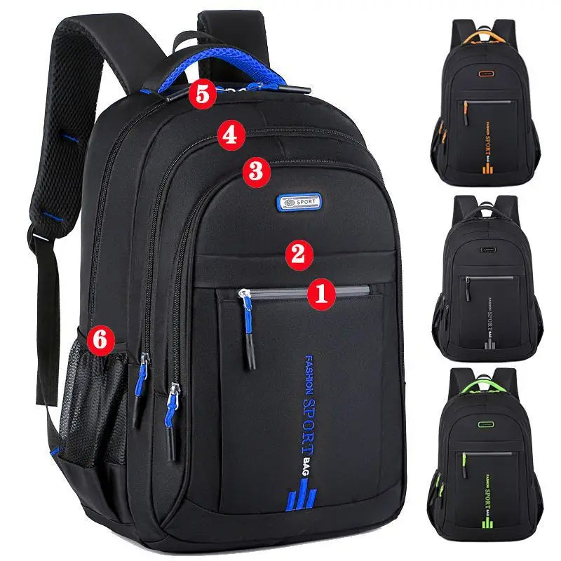 Men's Versatile Commuter Backpack Spacious Multi-Pocket Travel Everyday Use