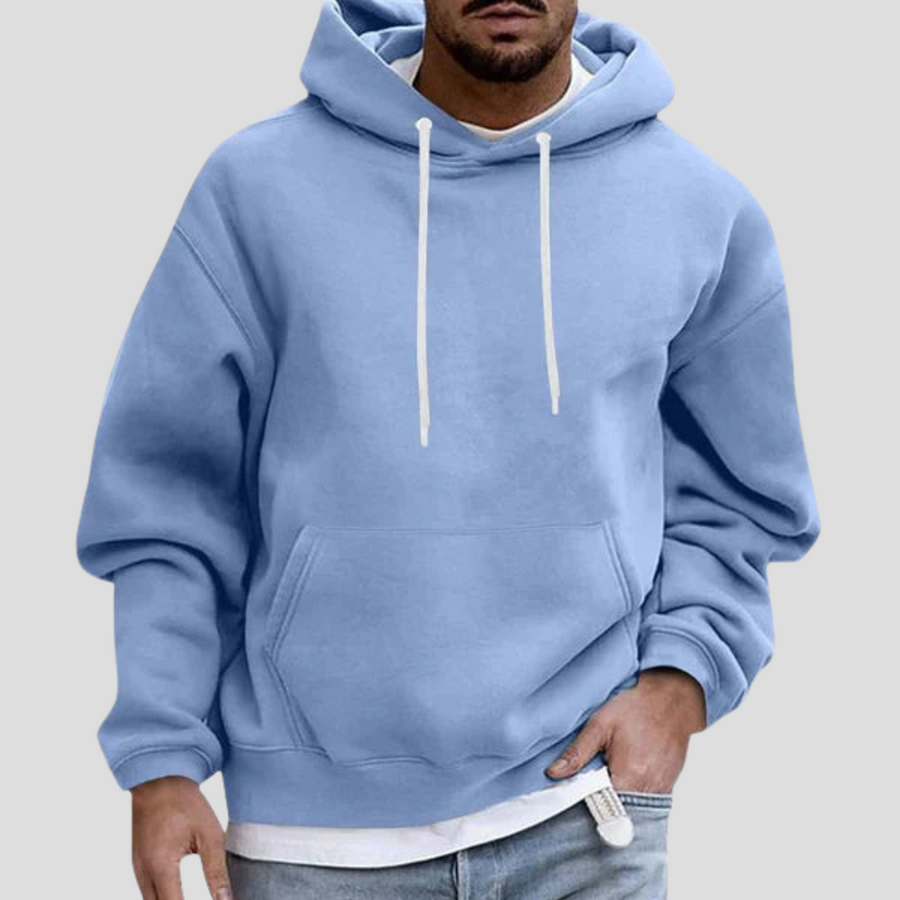 Men's Classic Pullover Hoodie Kangaroo Pocket Long Sleeve Casual Everyday