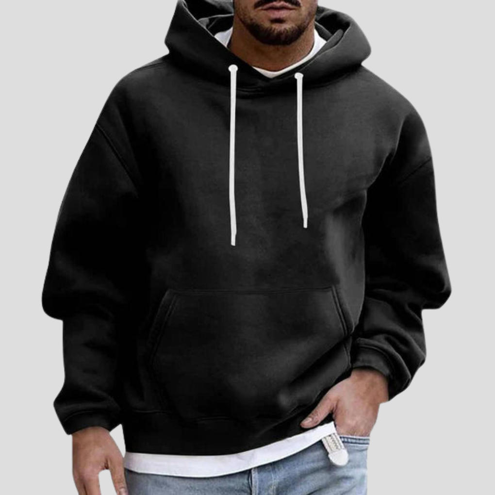 Men's Classic Pullover Hoodie Kangaroo Pocket Long Sleeve Casual Everyday