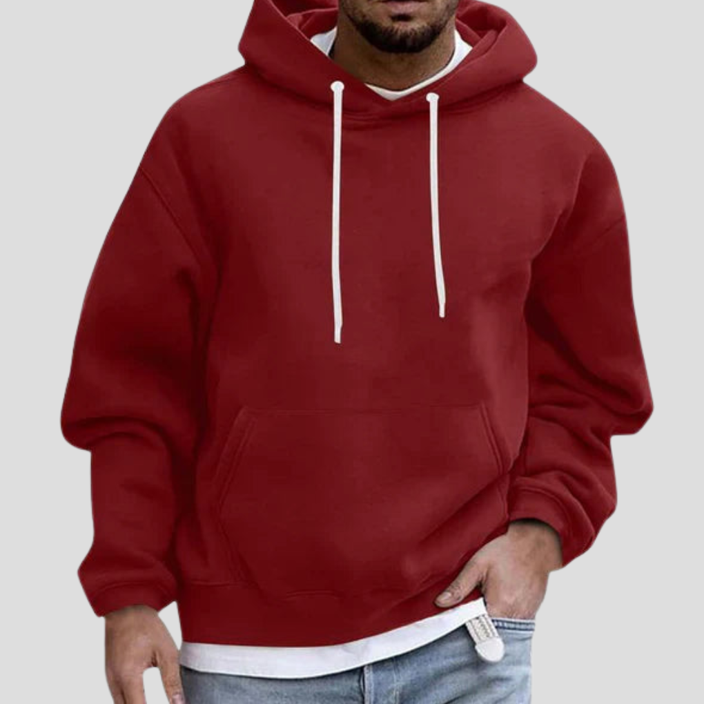 Men's Classic Pullover Hoodie Kangaroo Pocket Long Sleeve Casual Everyday