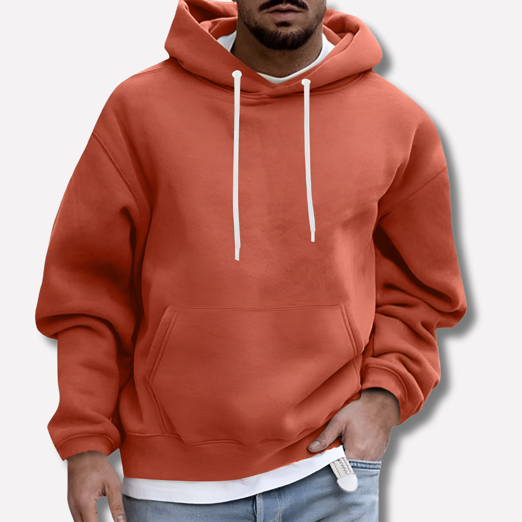 Men's Classic Pullover Hoodie Kangaroo Pocket Long Sleeve Casual Everyday