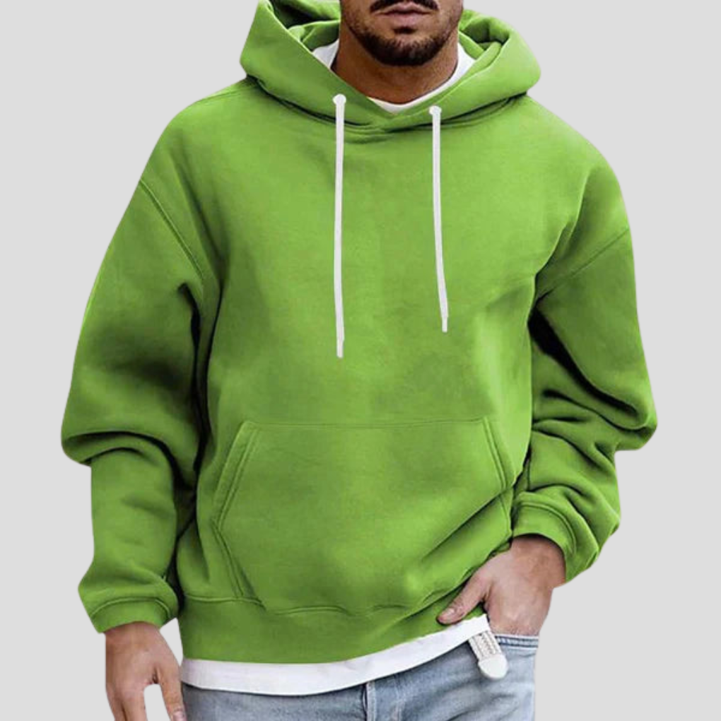 Men's Classic Pullover Hoodie Kangaroo Pocket Long Sleeve Casual Everyday