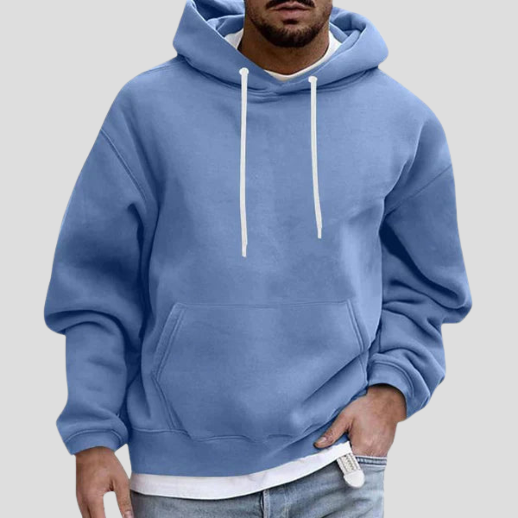 Men's Classic Pullover Hoodie Kangaroo Pocket Long Sleeve Casual Everyday