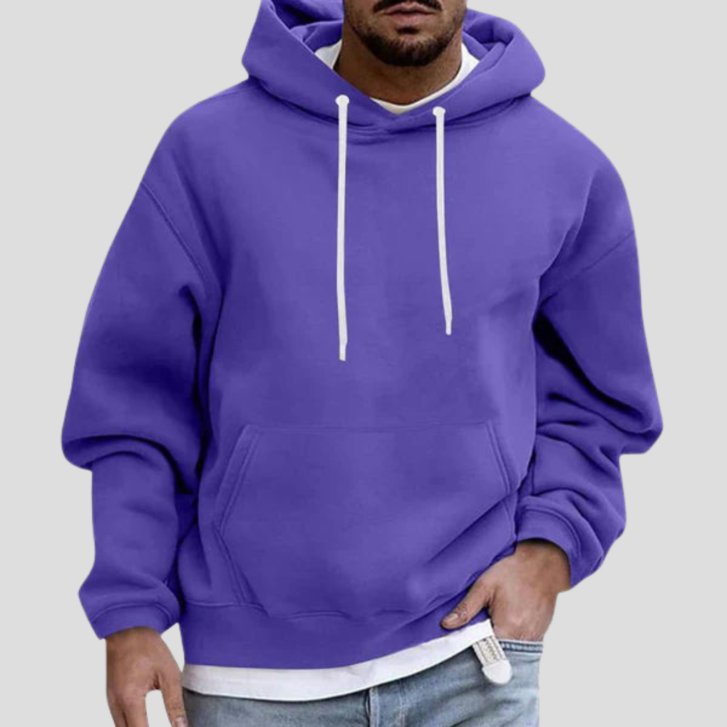 Men's Classic Pullover Hoodie Kangaroo Pocket Long Sleeve Casual Everyday