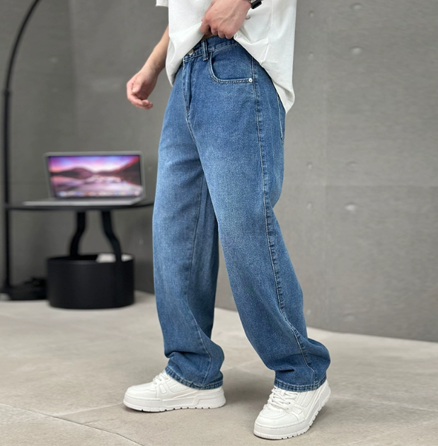 Men's Straight Leg Pants Classic Fit Versatile Everyday Casual Style
