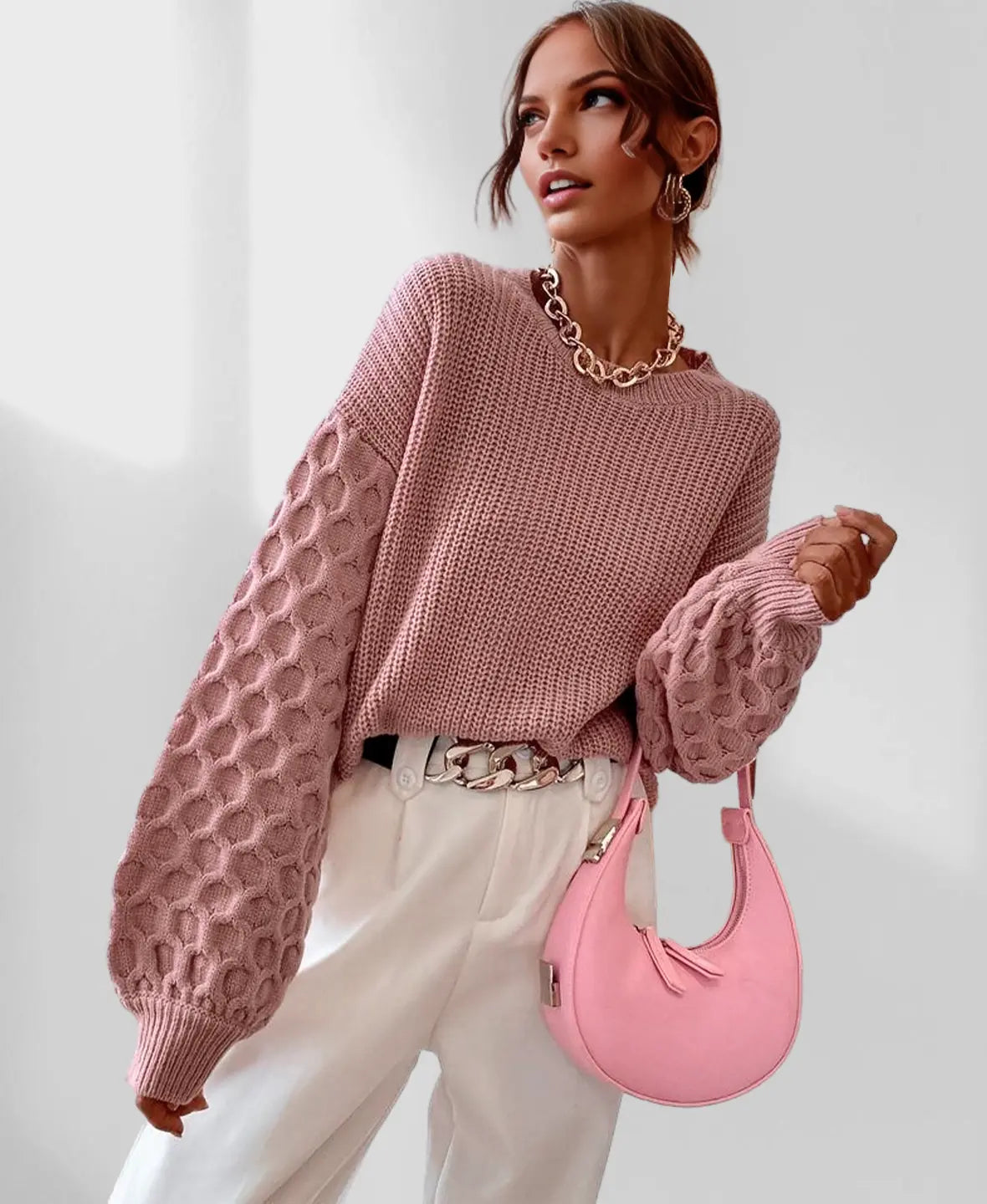 Women's Casual Spring Sweater Lightweight Knit Relaxed Fit Everyday Layering