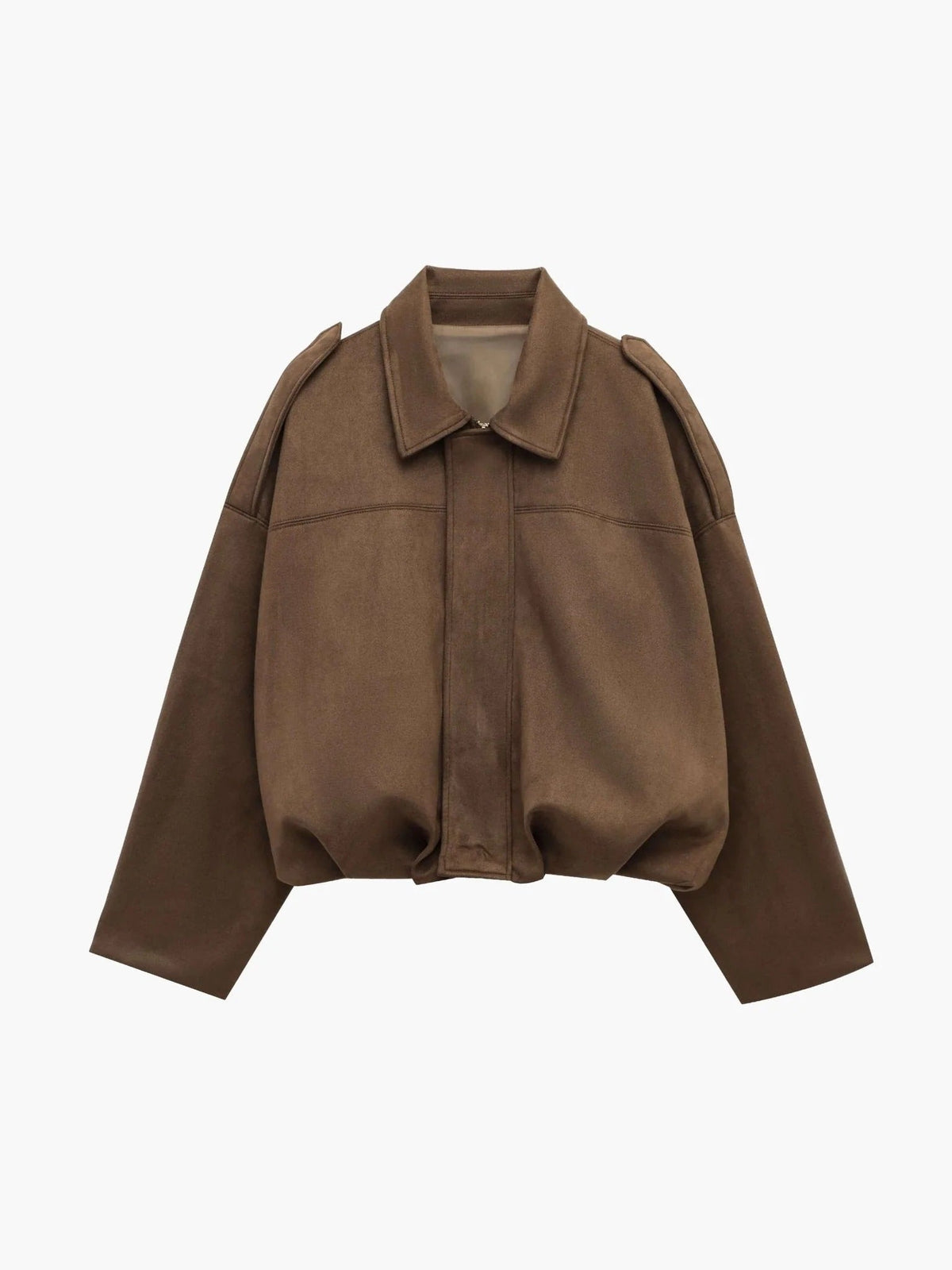 Women's Bomber Jacket Collared Design Relaxed Fit Casual Everyday Wear