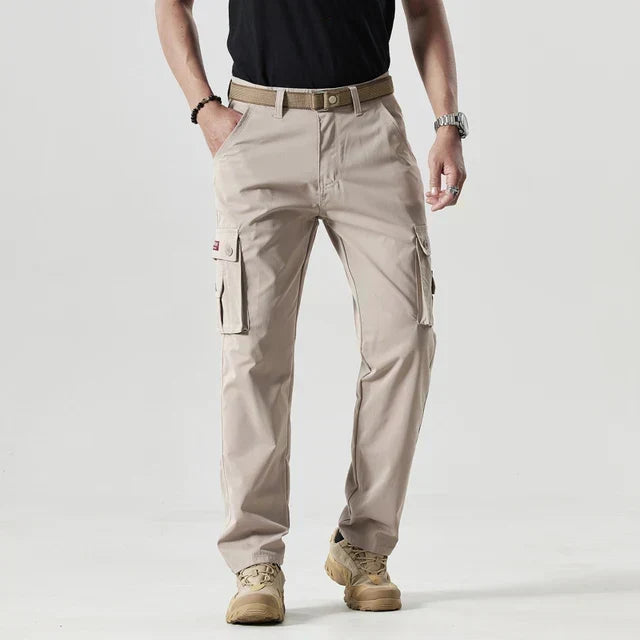 Men's Cargo Trousers Straight Leg Utility Style Versatile Everyday Wear
