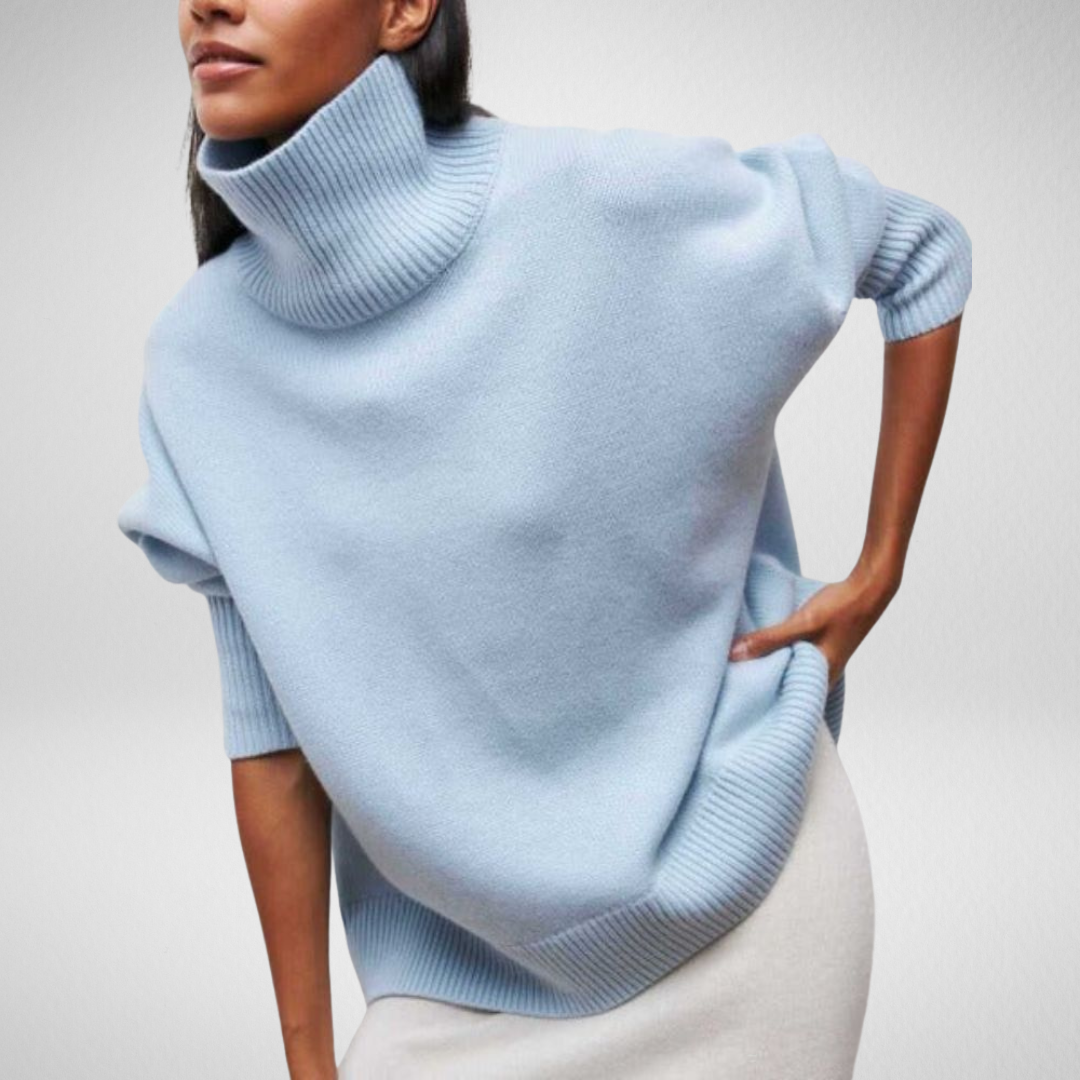 Women's Oversized Turtleneck Sweater Relaxed Fit Long Sleeve Cosy Casual Everyday