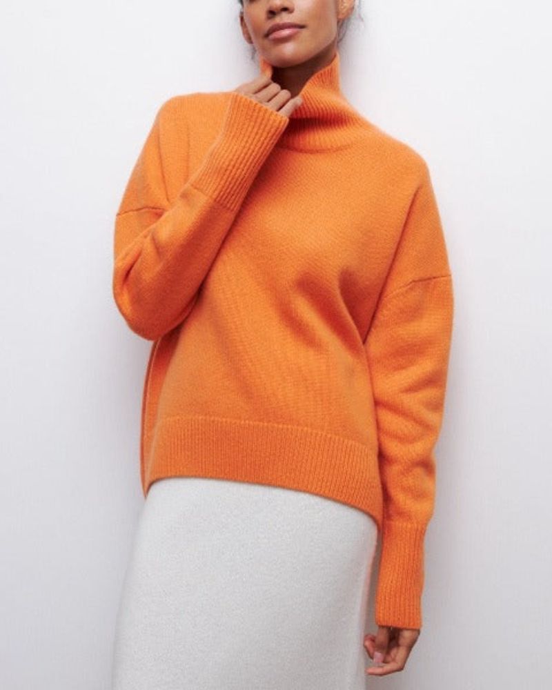 Women's Oversized Turtleneck Sweater Relaxed Fit Long Sleeve Cosy Casual Everyday