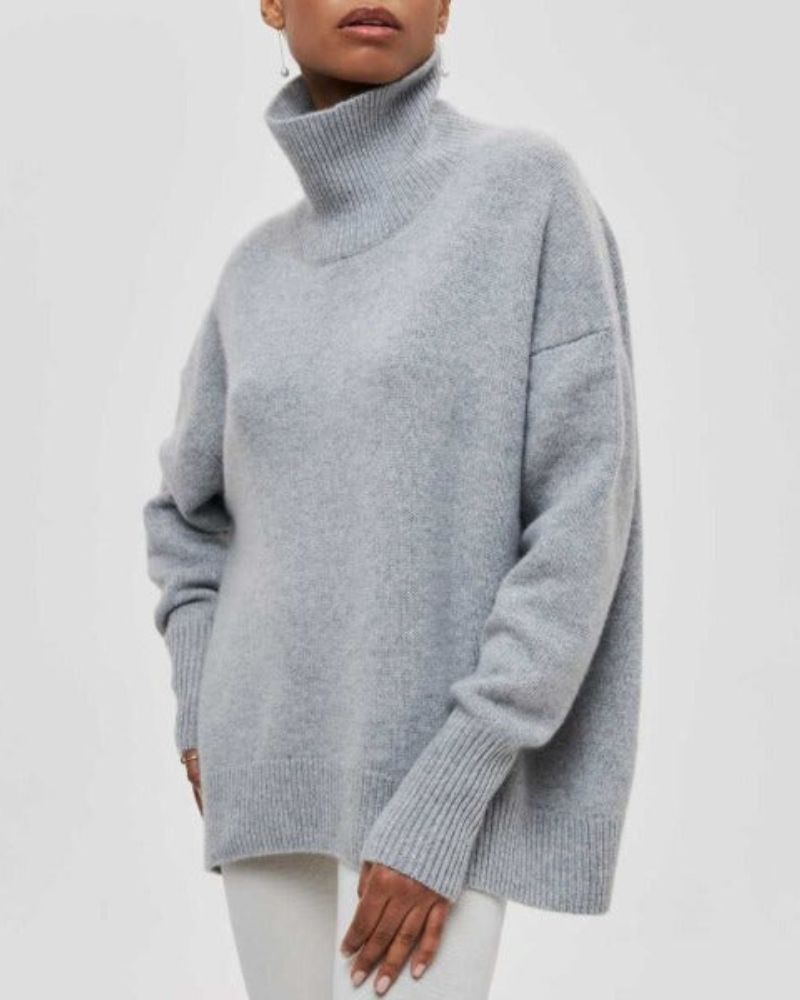 Women's Oversized Turtleneck Sweater Relaxed Fit Long Sleeve Cosy Casual Everyday