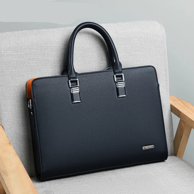 Men's Business Briefcase Stylish Design Multi-Pocket Professional Everyday