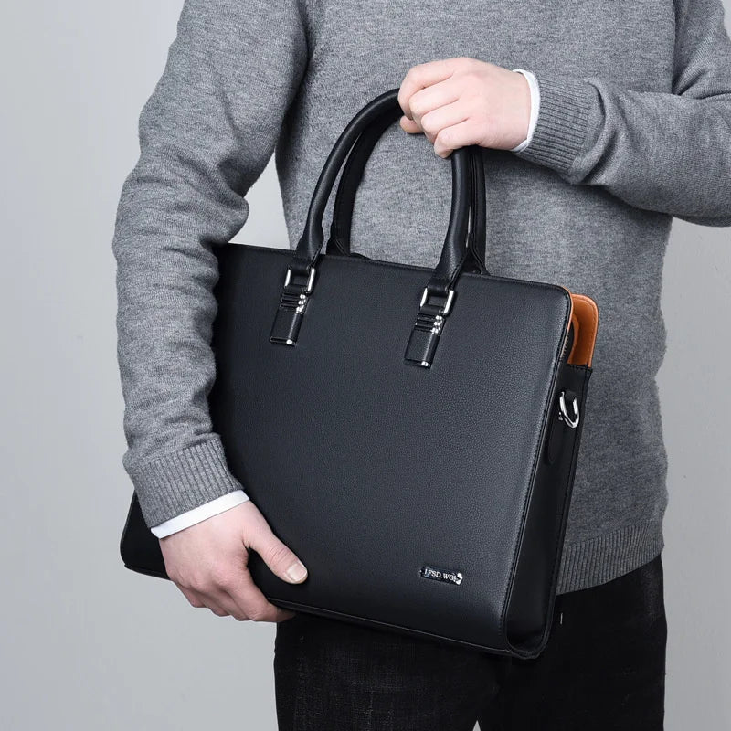 Men's Business Briefcase Stylish Design Multi-Pocket Professional Everyday