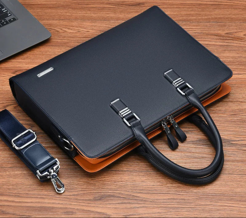 Men's Business Briefcase Stylish Design Multi-Pocket Professional Everyday
