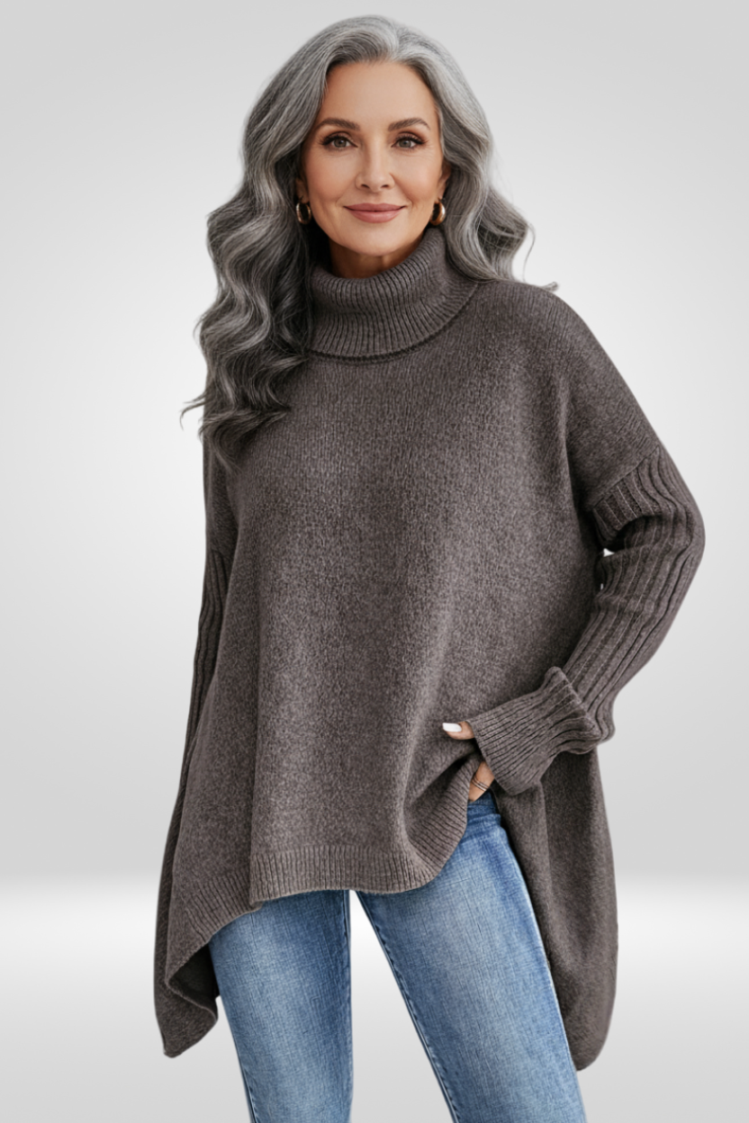 Women's Oversized Turtleneck Sweater Relaxed Fit Long Sleeve Cosy Casual Winter