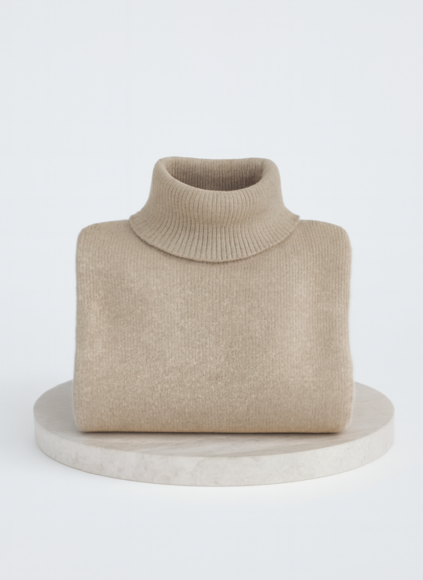 Women's Oversized Turtleneck Sweater Relaxed Fit Long Sleeve Cosy Casual Winter