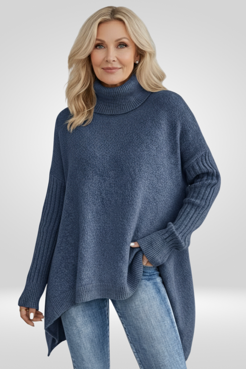 Women's Oversized Turtleneck Sweater Relaxed Fit Long Sleeve Cosy Casual Winter