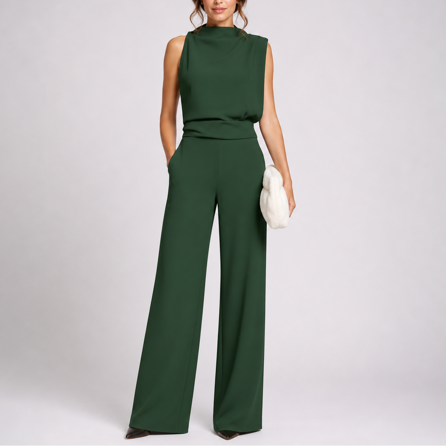 Women's Sleeveless Jumpsuit Wide-Leg Design Casual Stylish Everyday